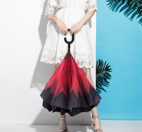 NEW! Зонт наоборот двухсторонний UpBrella (антизонт) / Умный зонт обратного сложения